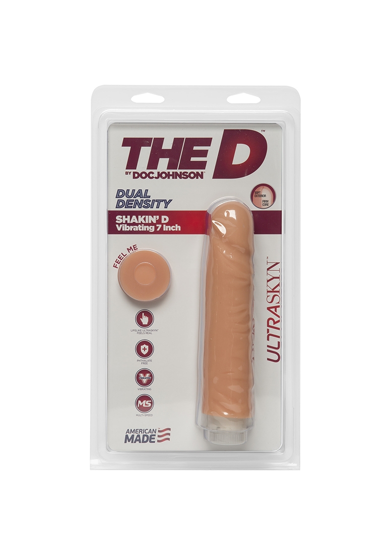 Shakin&apos; D - Vibrerende Realistische ULTRASKYN Dildo afbeelding 2
