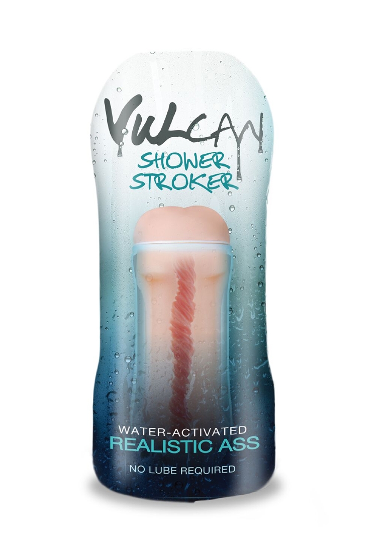 CyberSkin H2O Vulcan Shower Stroker, Realistic Ass - Flesh afbeelding 2