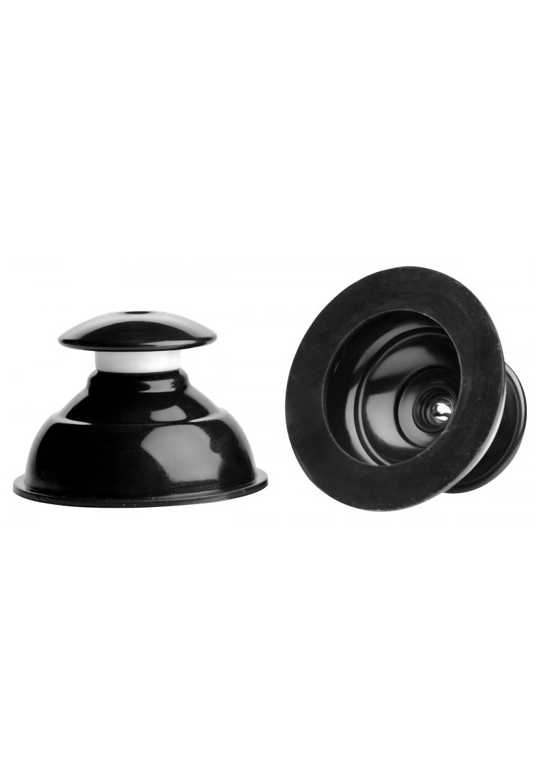 Plungers Extreme Suction Silicone Nipple Suckers - Black afbeelding