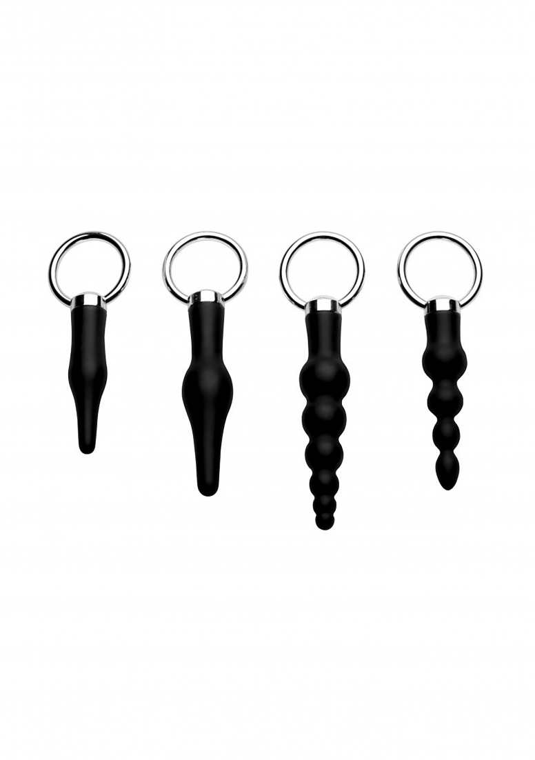 4 Piece Anal Rimmer Ringed Silicone Kit afbeelding