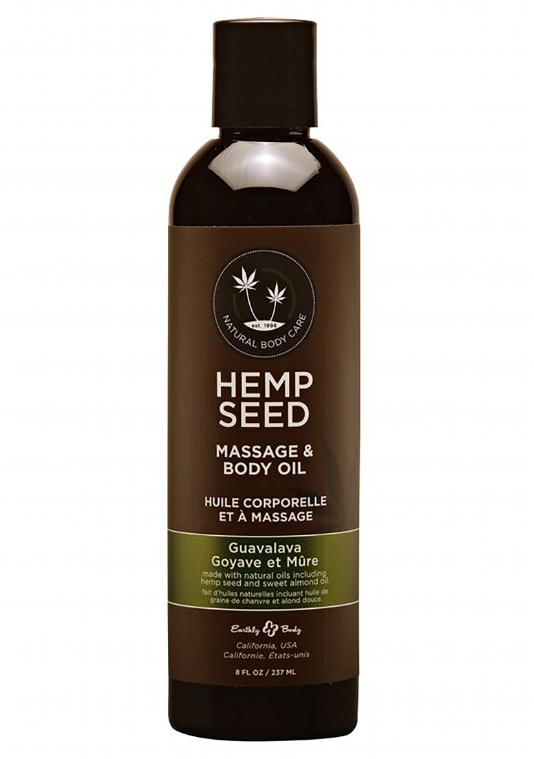 Guavalava Massage Oil with Guava Blackberry Scent- 8oz / 237ml afbeelding