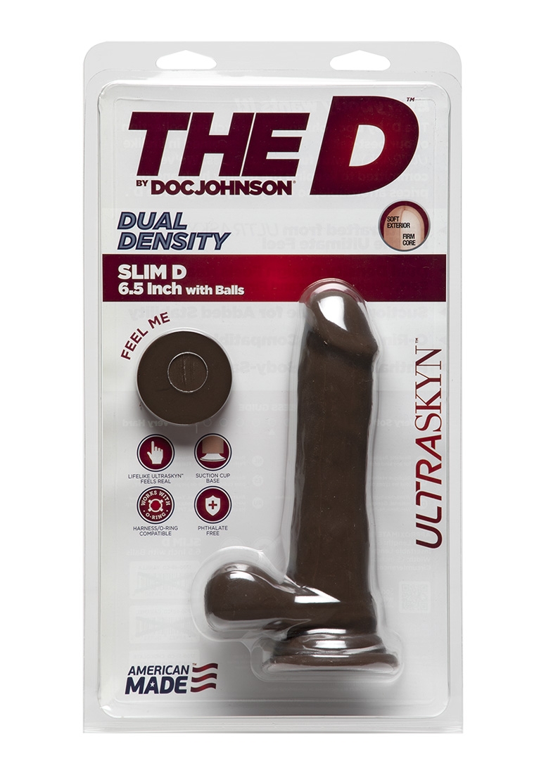 Slim D - Realistische ULTRASKYN Dildo met Ballen afbeelding 2