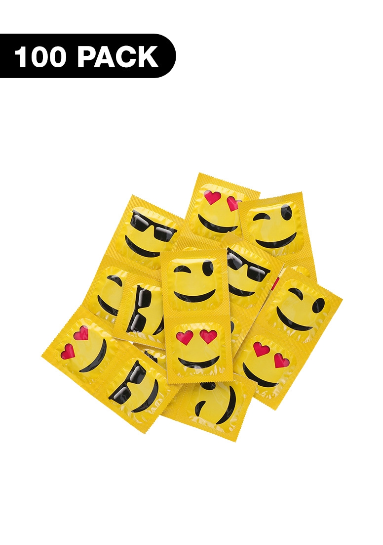 Emoji Condoms - 100 pack afbeelding