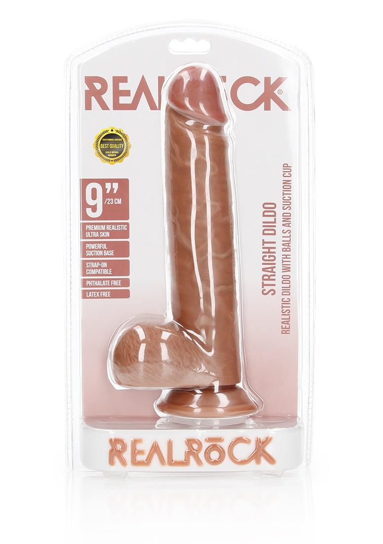 Dildo with Balls and Suction Cup - 9&apos;&apos;/ 23 cm afbeelding 2