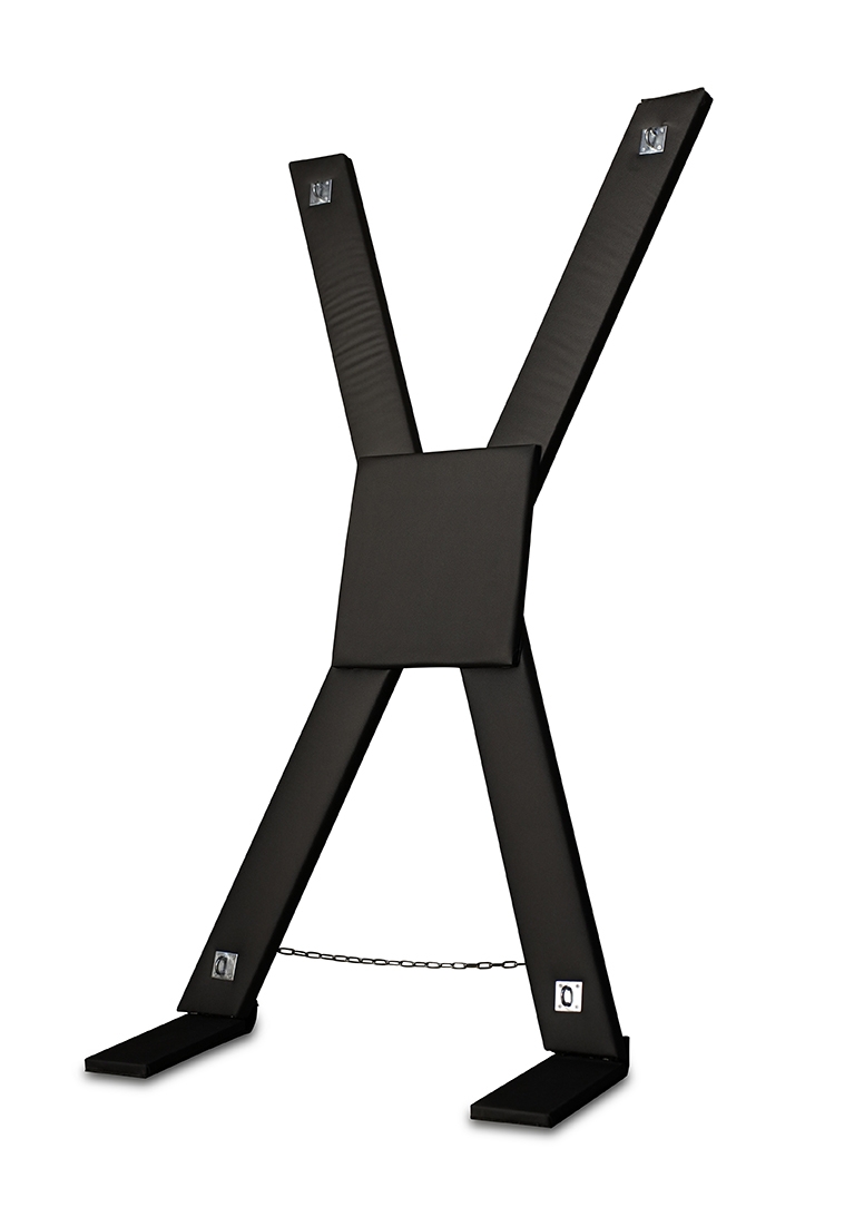 Faux Leather Covered BDSM Bondage Cross afbeelding